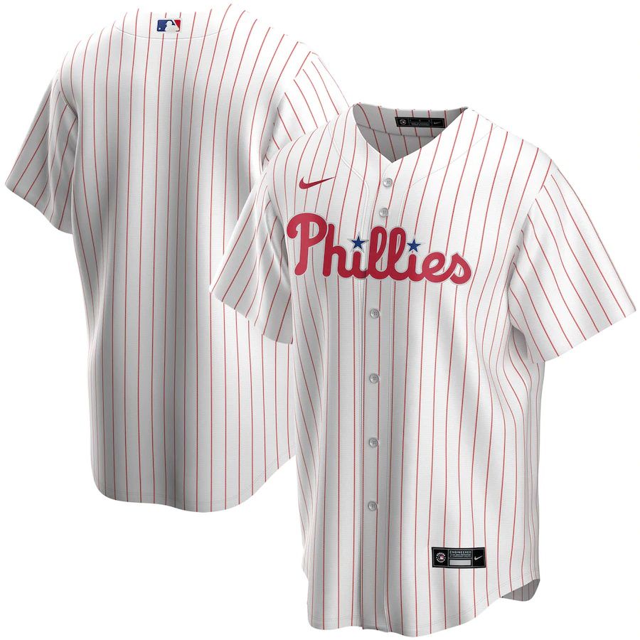 Mens Philadelphia Phillies Nike White Home Replica Team MLB Jerseys